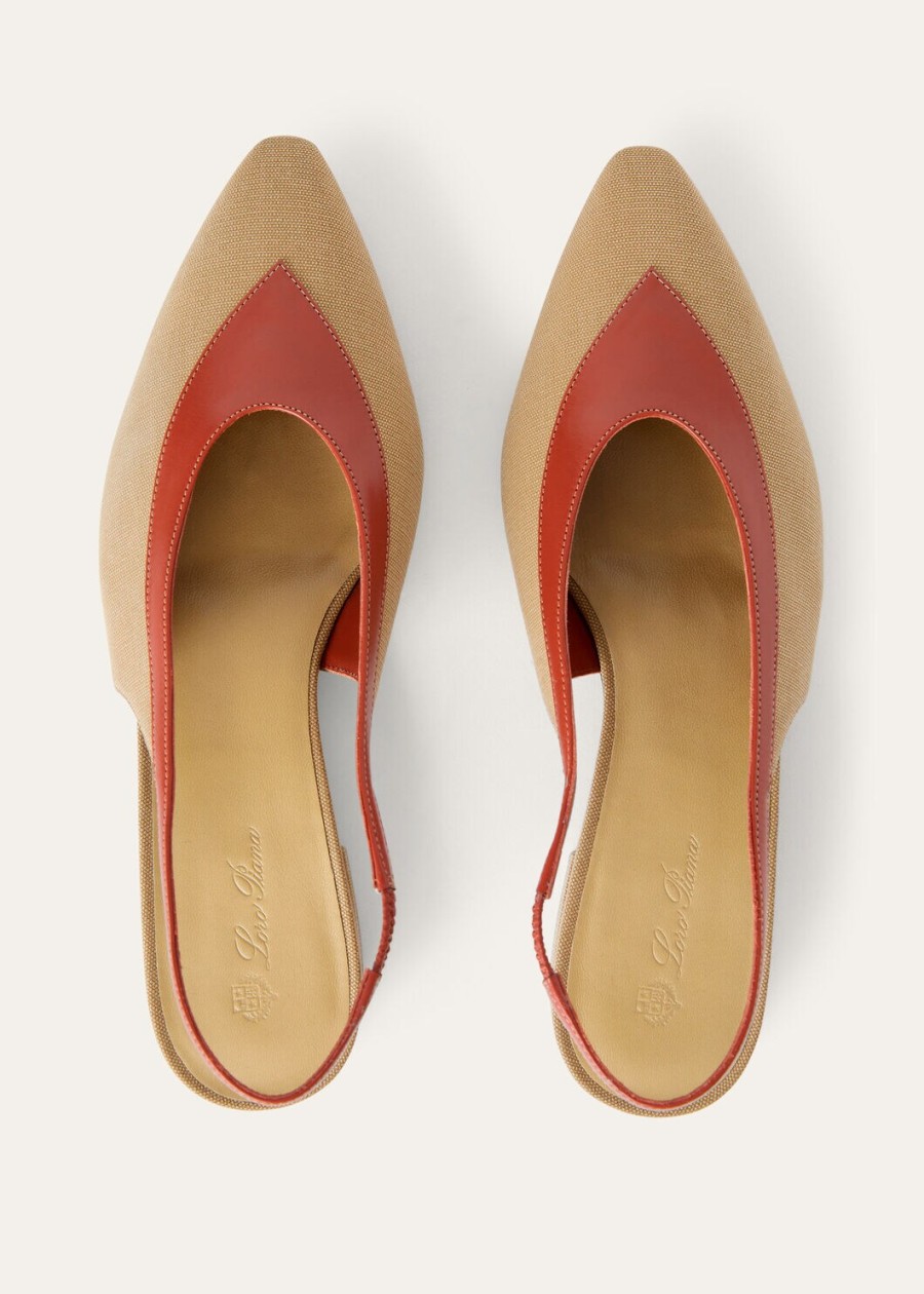 rebecca slingback cotton hinoki wooddeep kummel