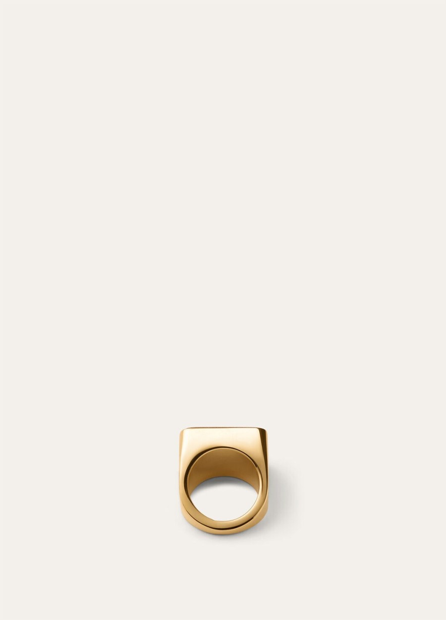 pierścionek z czekoladą mosiądz głęboki kummelsun gold jewelry