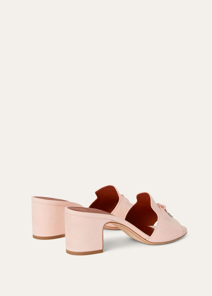 sandały summer charms pink shell ze skóry koziej