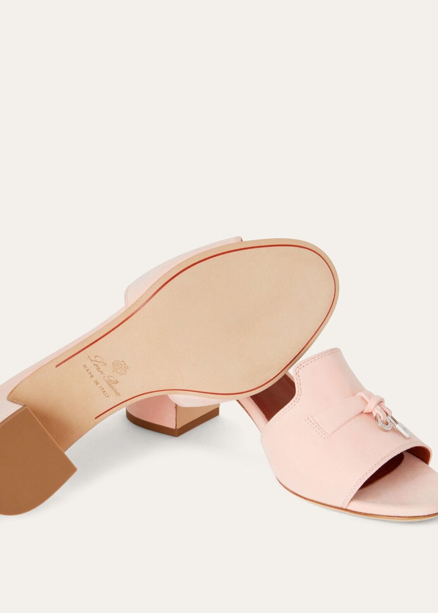 sandały summer charms pink shell ze skóry koziej