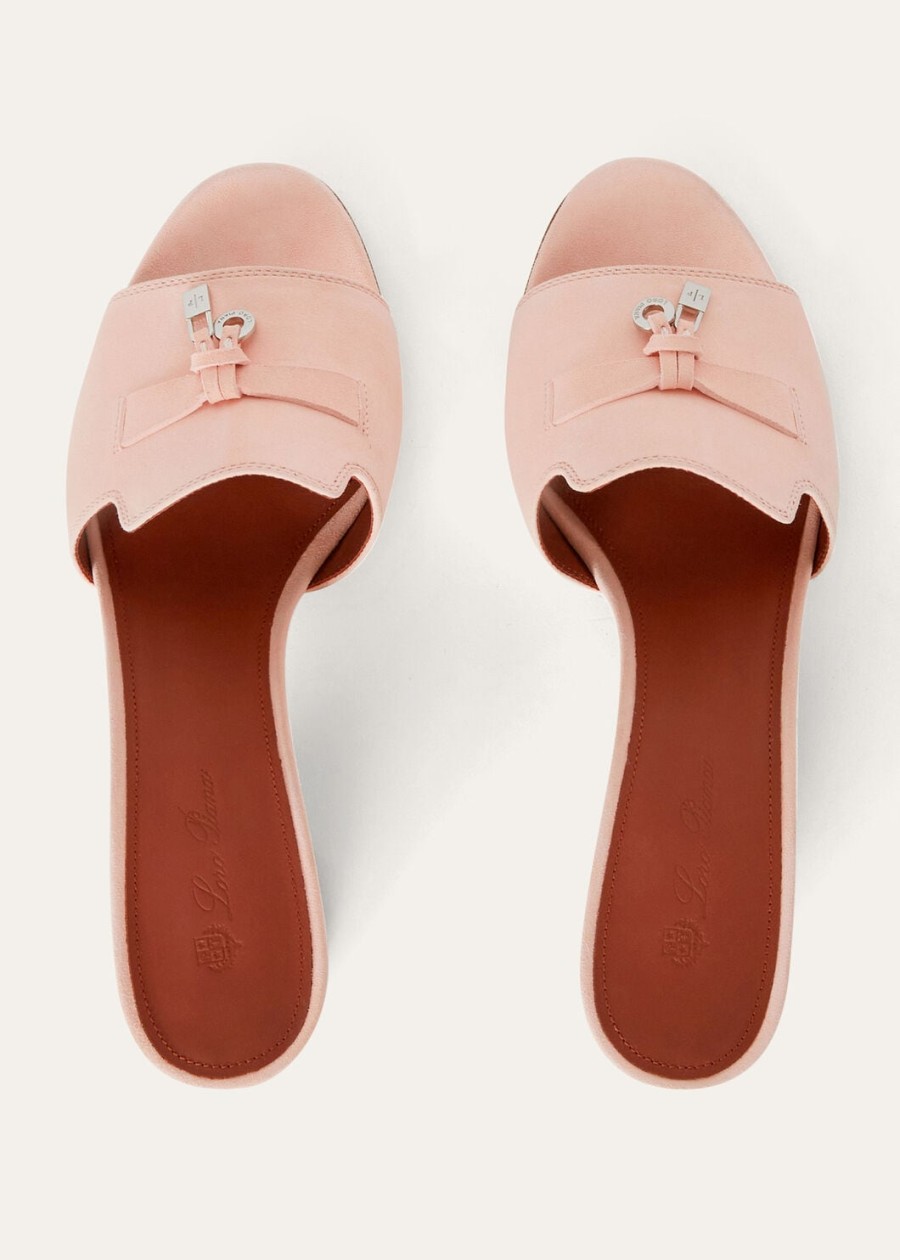 sandały summer charms pink shell ze skóry koziej