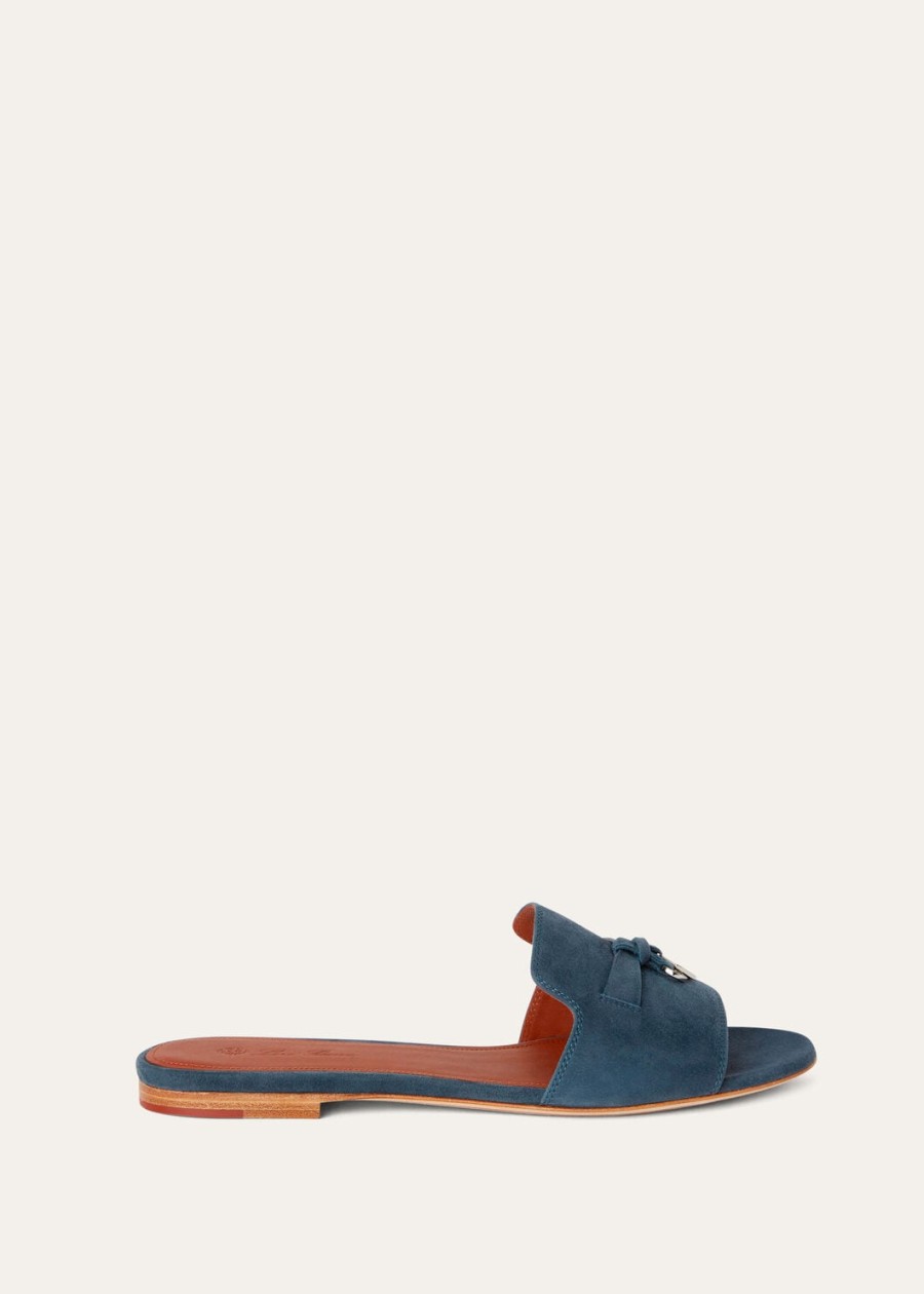 sandały zamszowe summer charms z koziej skóry i jeansu