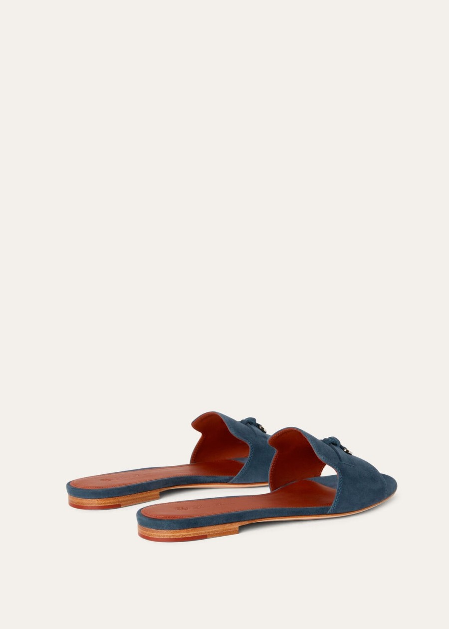 sandały zamszowe summer charms z koziej skóry i jeansu