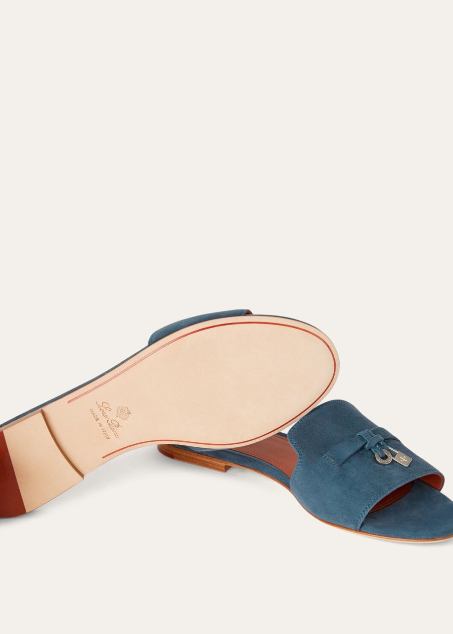 sandały zamszowe summer charms z koziej skóry i jeansu