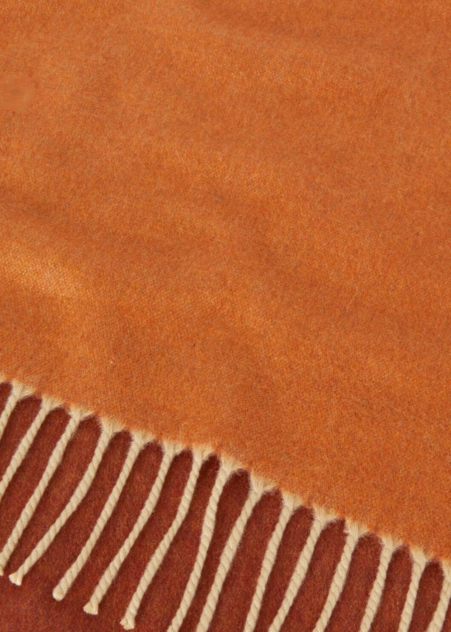 dwukolorowy szalik baby cashmere autumn blaze melangemaple leaf melange