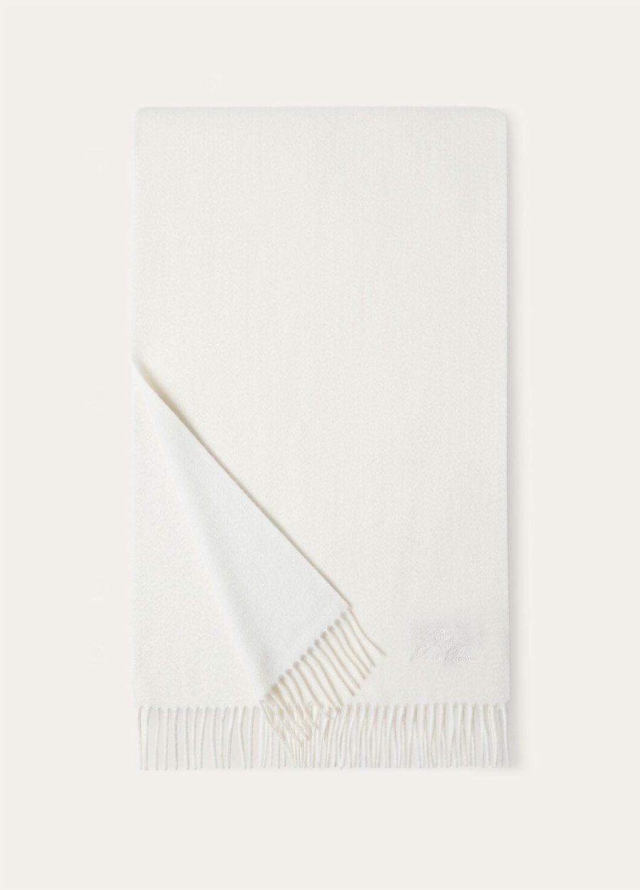 grande unita cashmere white scarf