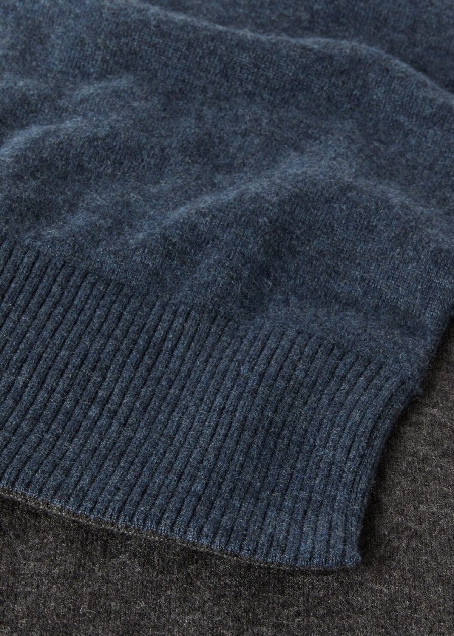 szalik duo cashmere w kolorze turkusowymantracytowym