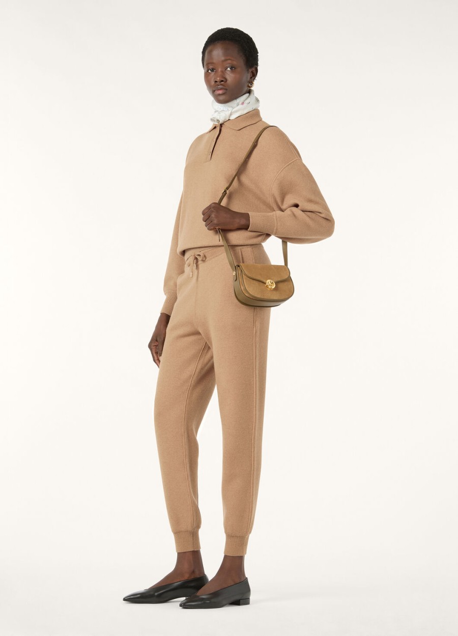 bluza polo roccapietra camel light tan