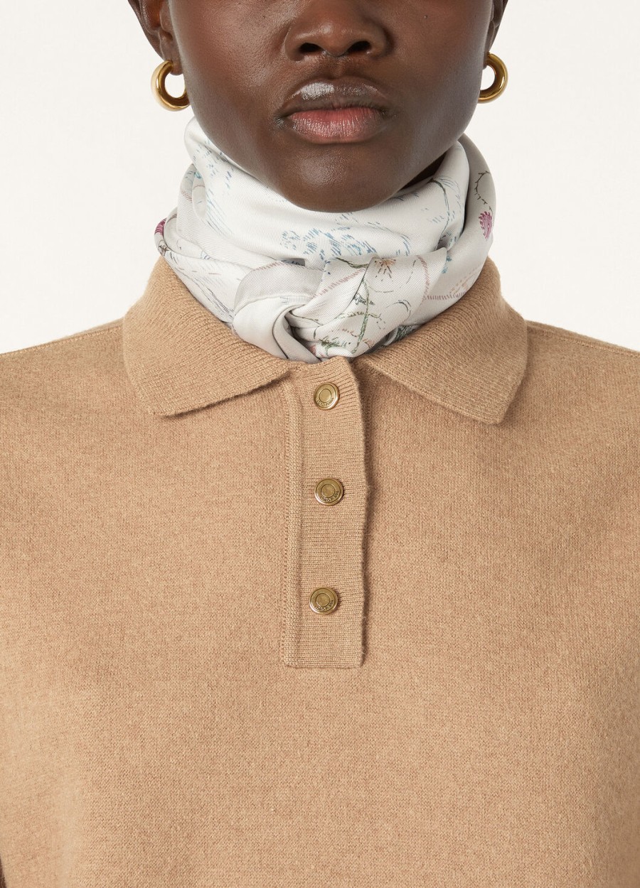 bluza polo roccapietra camel light tan