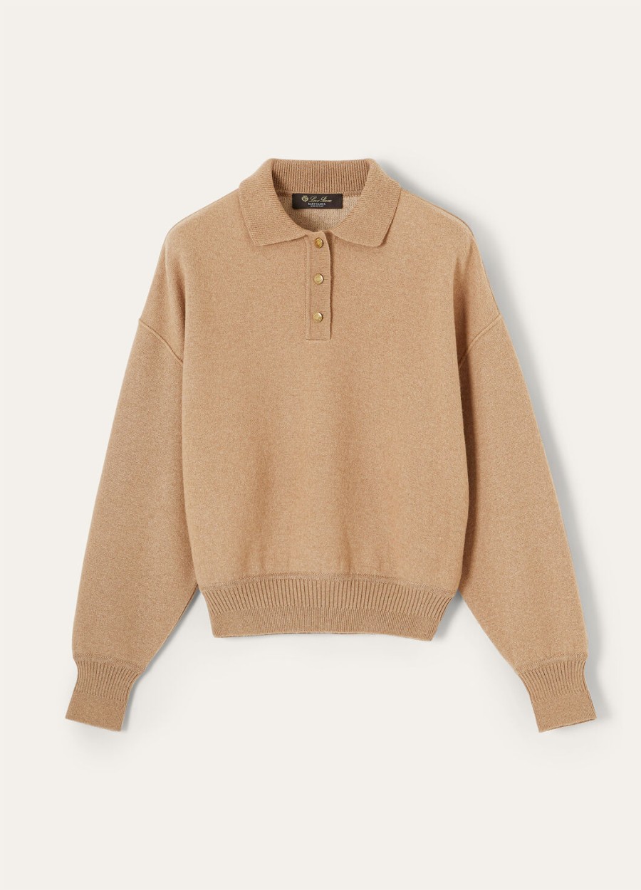 bluza polo roccapietra camel light tan