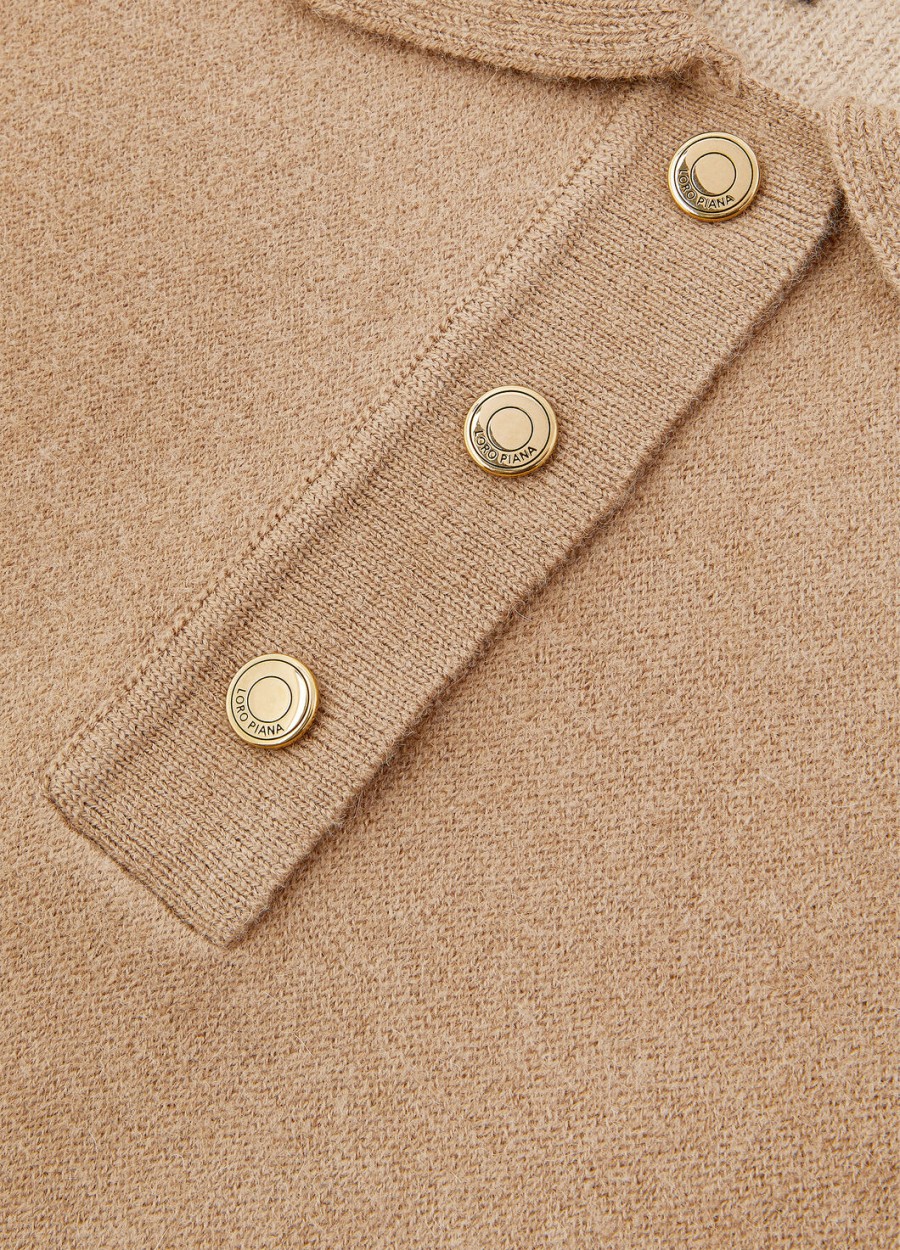 bluza polo roccapietra camel light tan