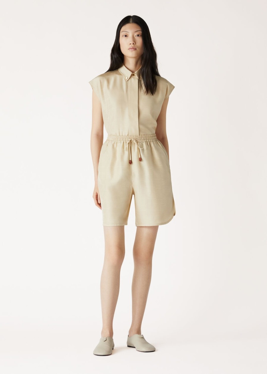 chanya top silk silken sand
