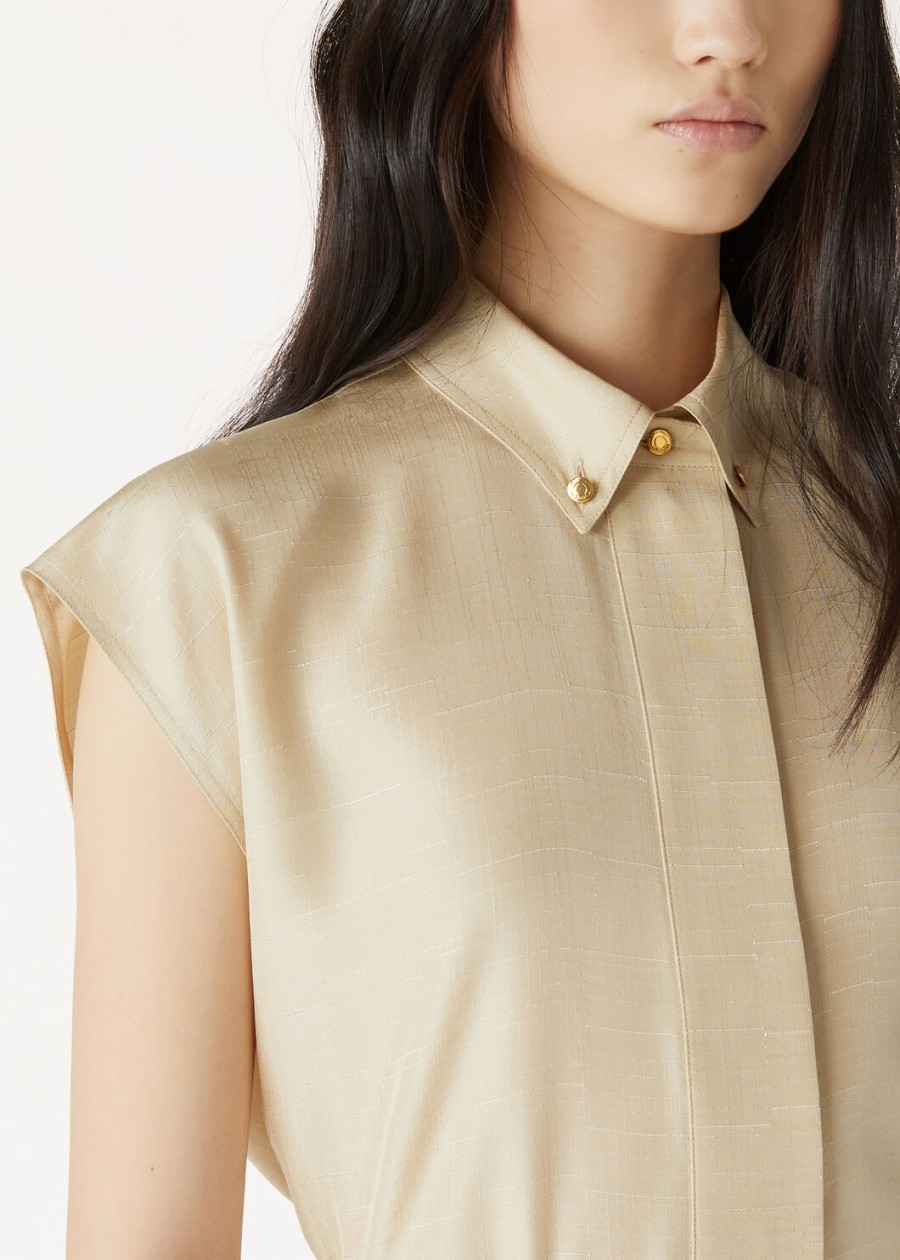 chanya top silk silken sand