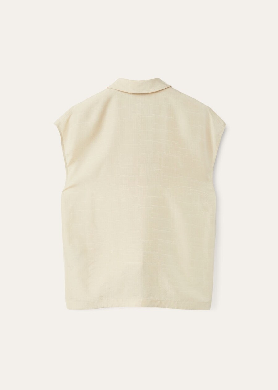 chanya top silk silken sand