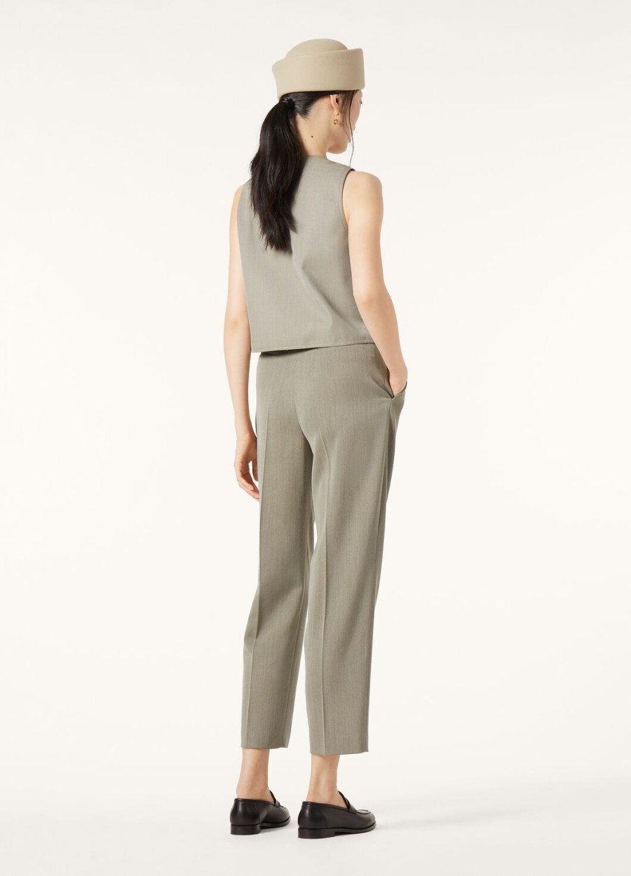 cristy top silk virgin wool anyż
