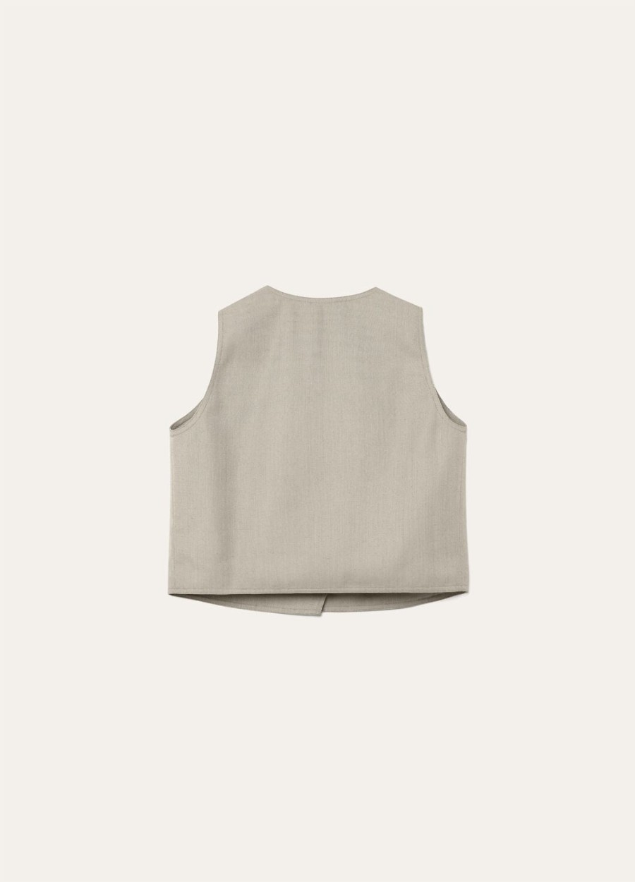 cristy top silk virgin wool anyż