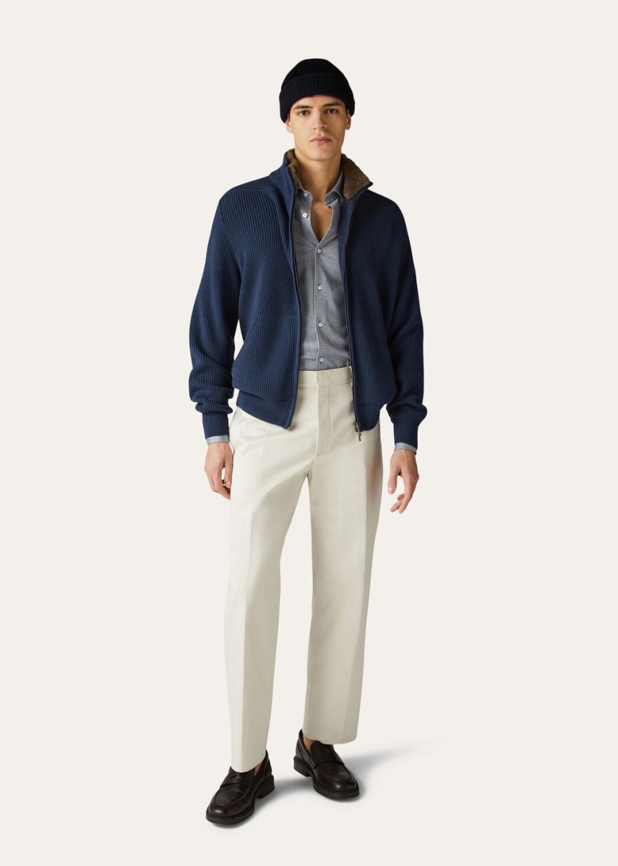 koszula andrew cotton quartz blue