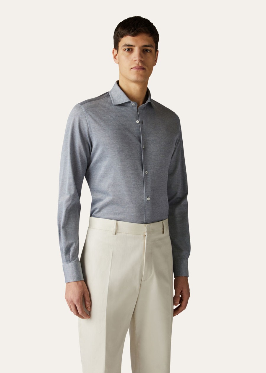 koszula andrew cotton quartz blue