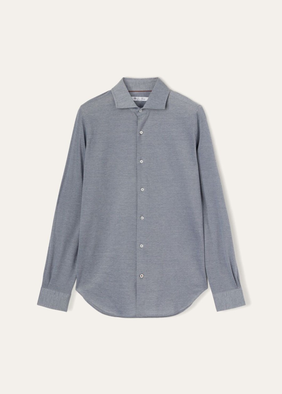 koszula andrew cotton quartz blue