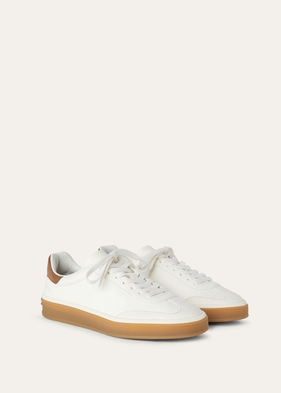 buty do tenisa walk tennis z białej skóry jelenia