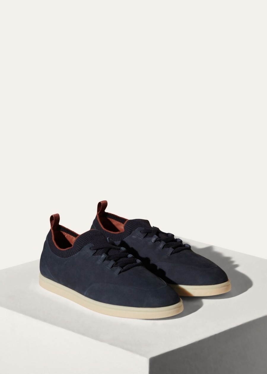 soho walk sneakersy ze skóry cielęcej w kolorze granatowym