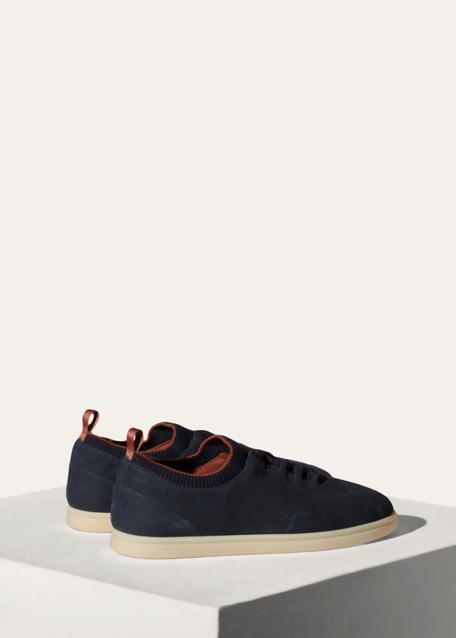 soho walk sneakersy ze skóry cielęcej w kolorze granatowym