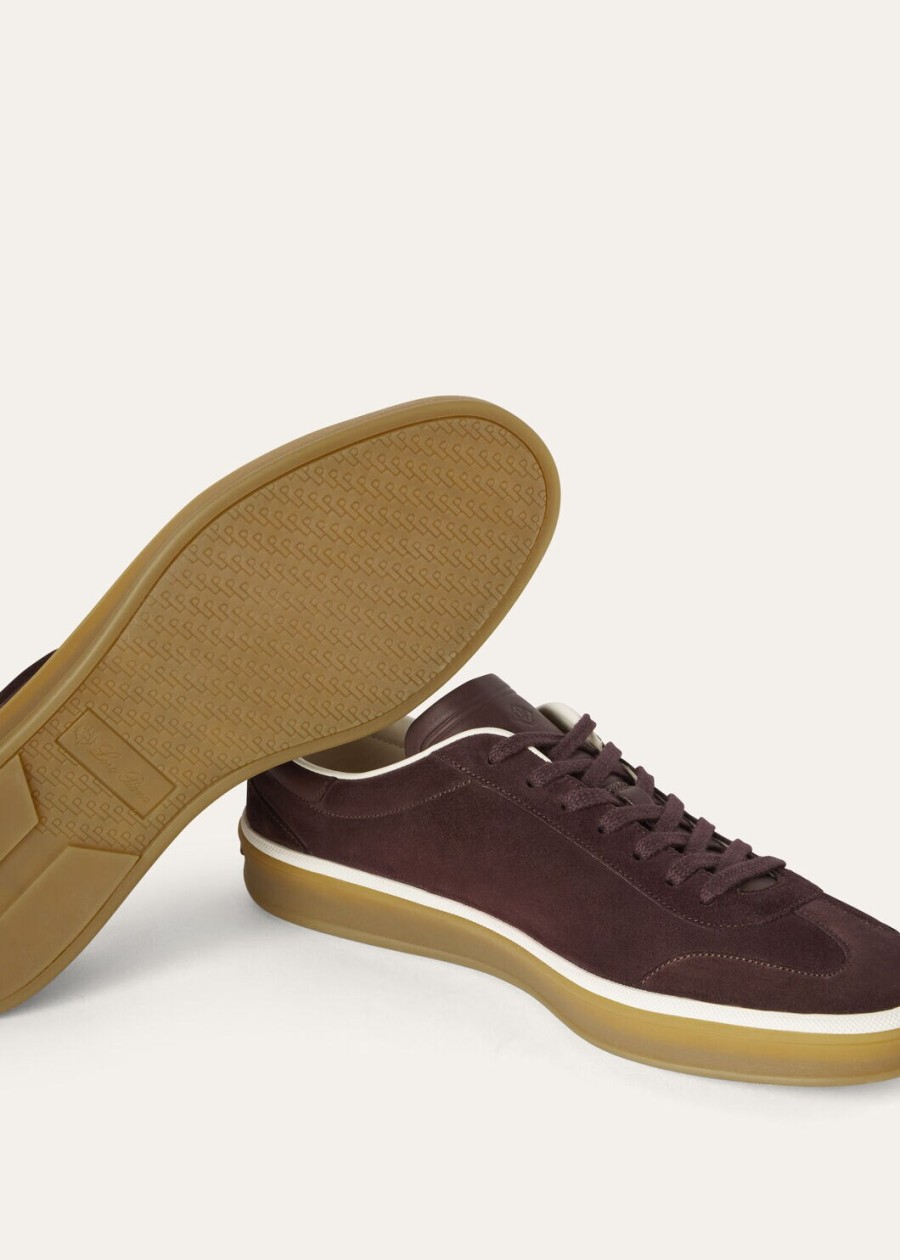 tennis walk tenisowa zamszowa skóra cielęca split amarone