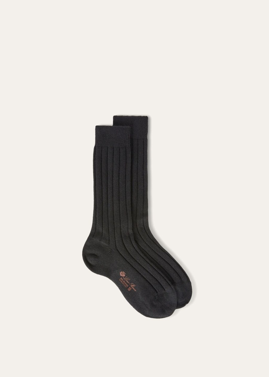 skarpetki bobby baby cashmere w kolorze czarnym