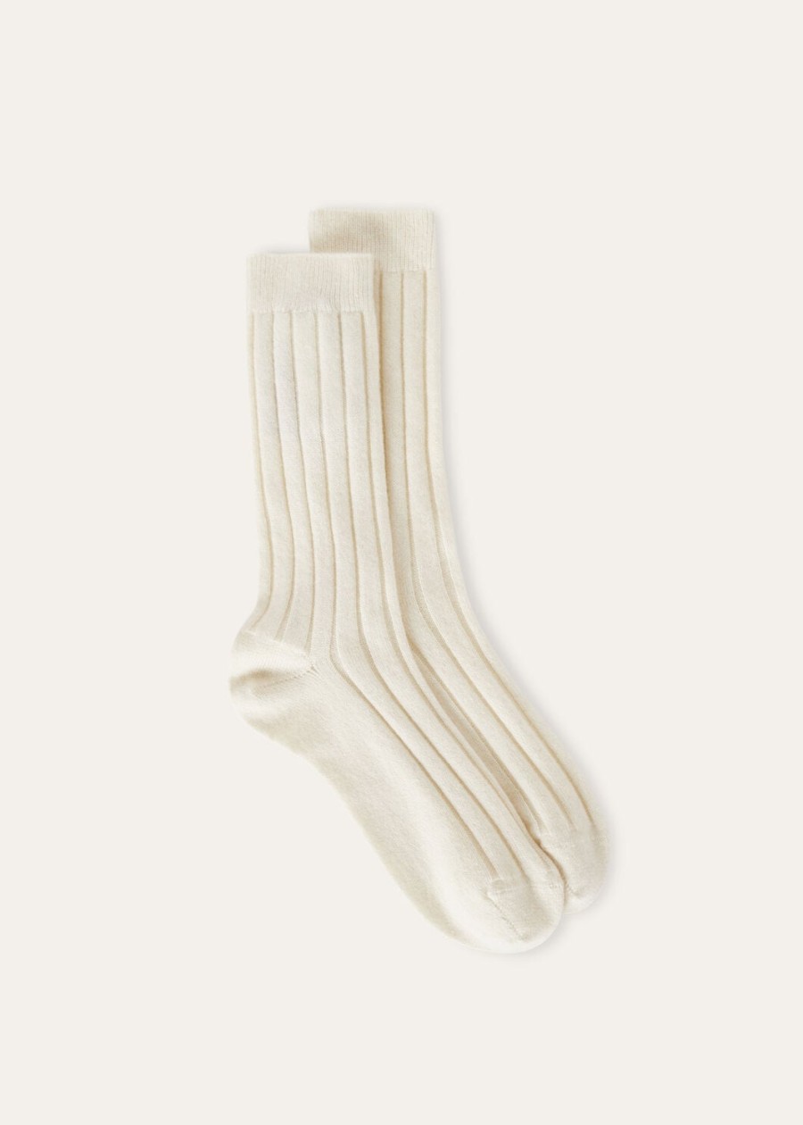 bobby baby cashmere white titanium socks