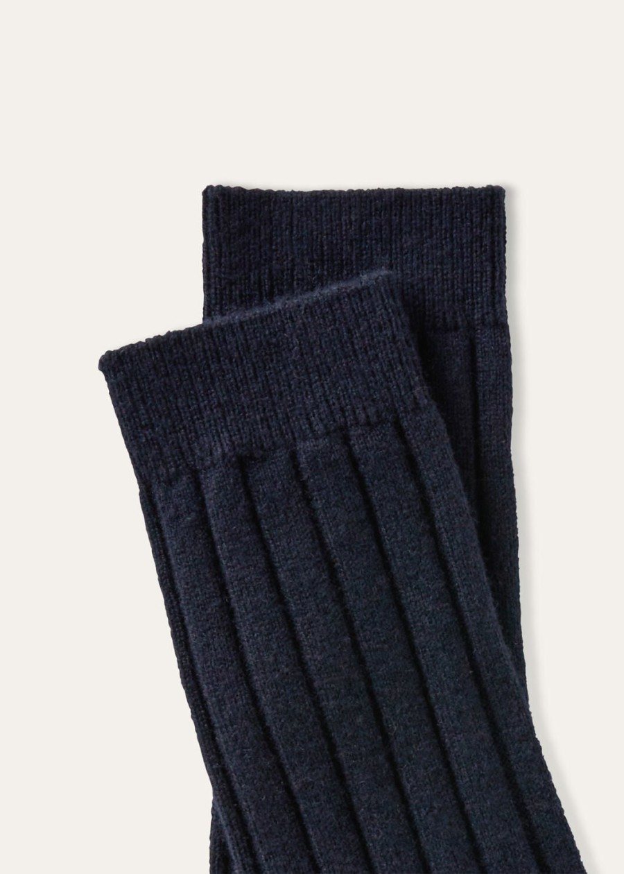 skarpetki bobby baby cashmere w kolorze granatowym