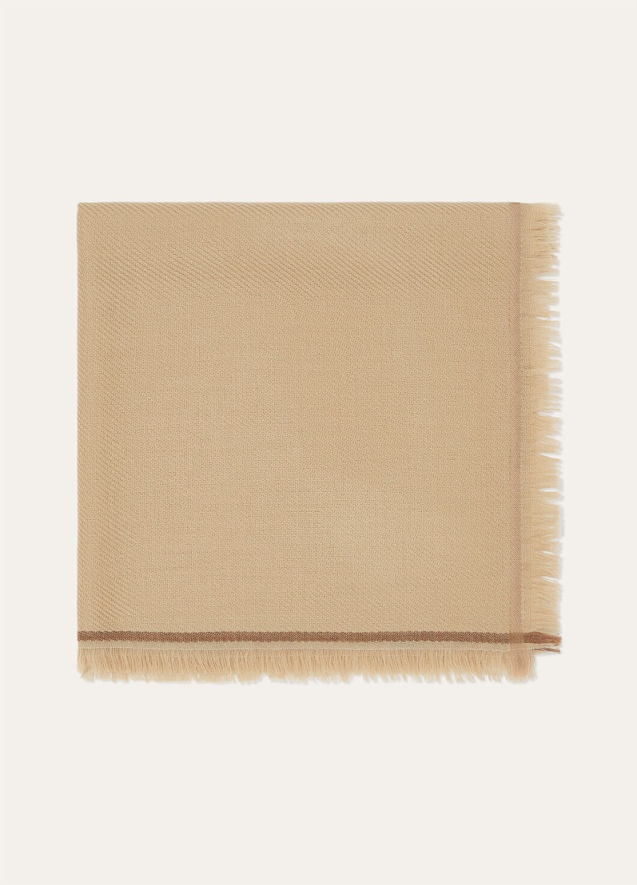 four in hand maxi carré cashmere pin nuts