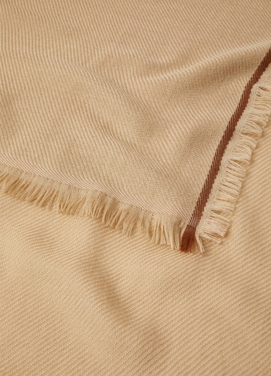 four in hand maxi carré cashmere pin nuts