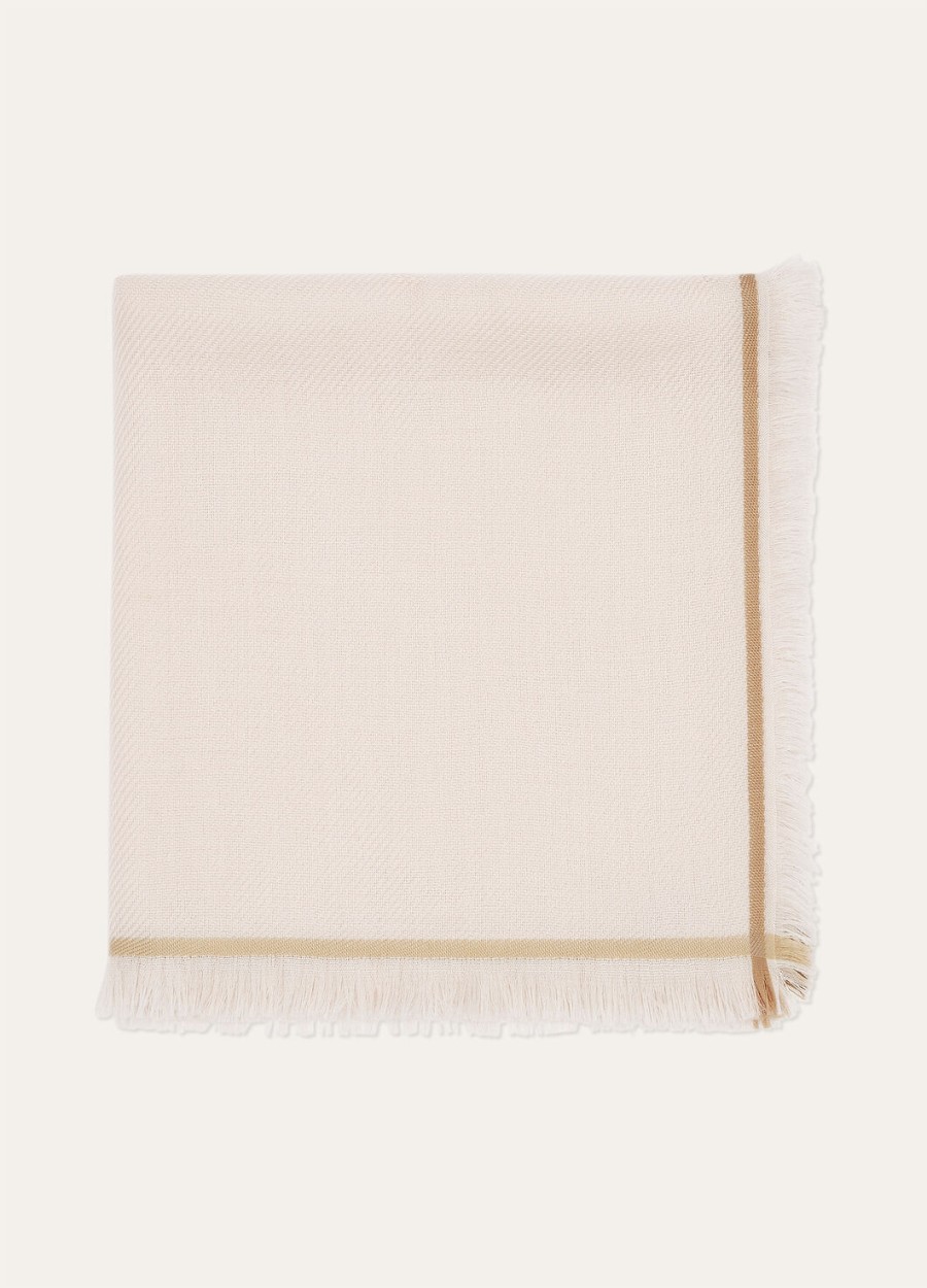 four in hand maxi carré cashmere soft pinkish
