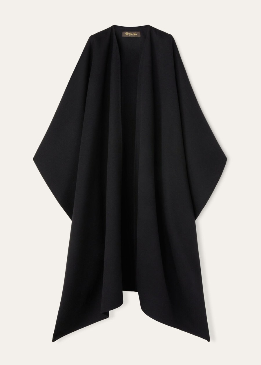 maria cape cashmere black