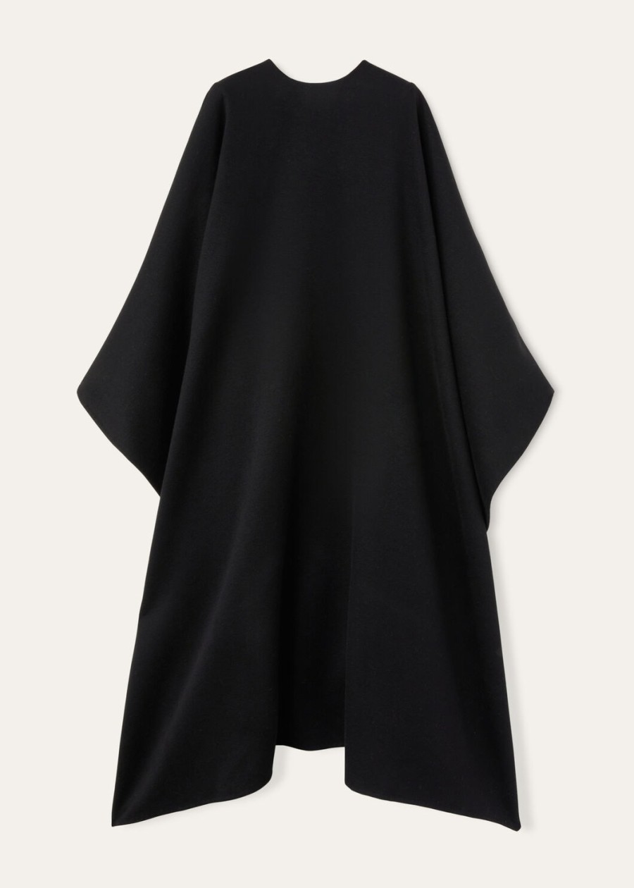 maria cape cashmere black