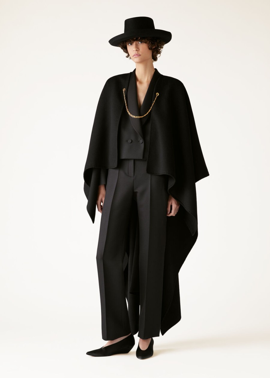cecilia cape cashmere black