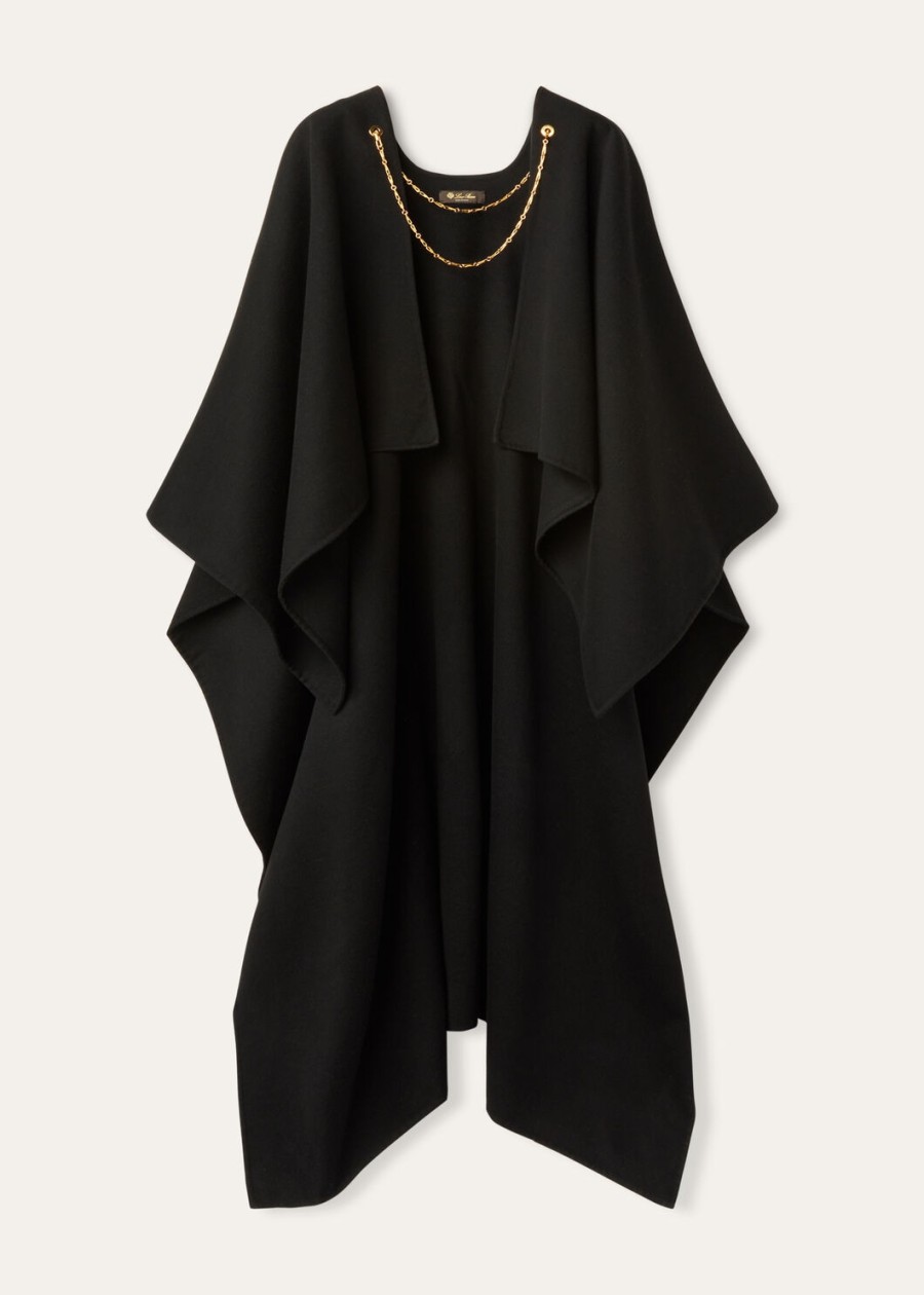 cecilia cape cashmere black