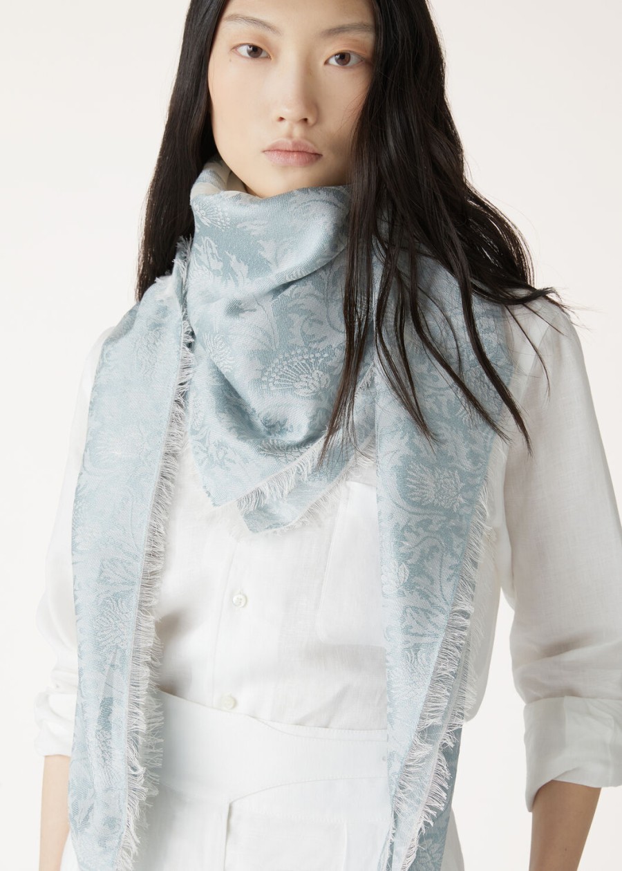 cardo fil coupe silk shawl ethereal azurewhite