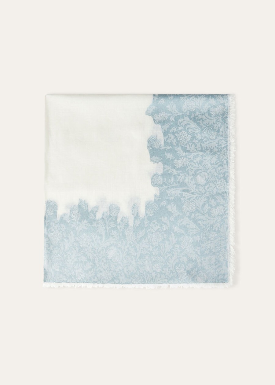 cardo fil coupe silk shawl ethereal azurewhite