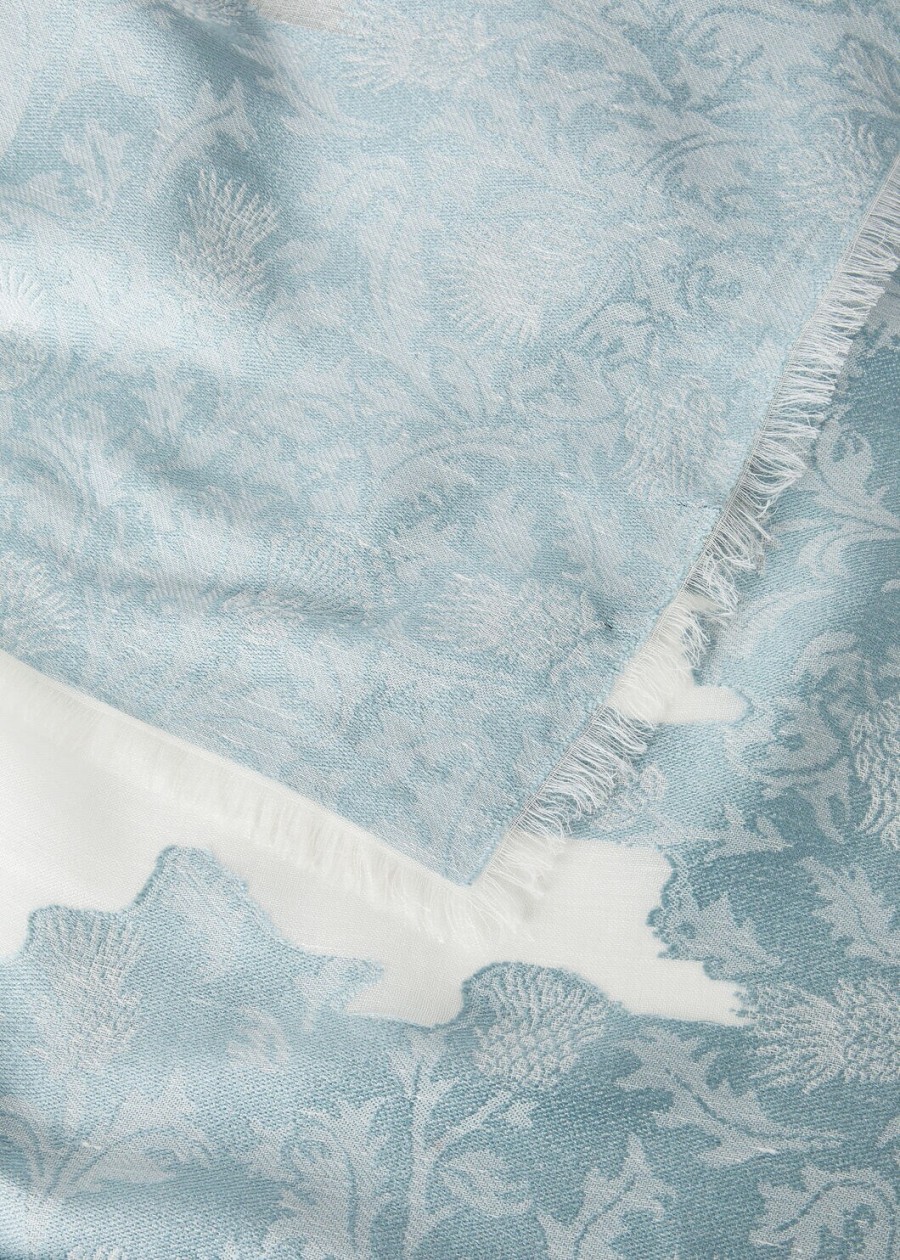 cardo fil coupe silk shawl ethereal azurewhite