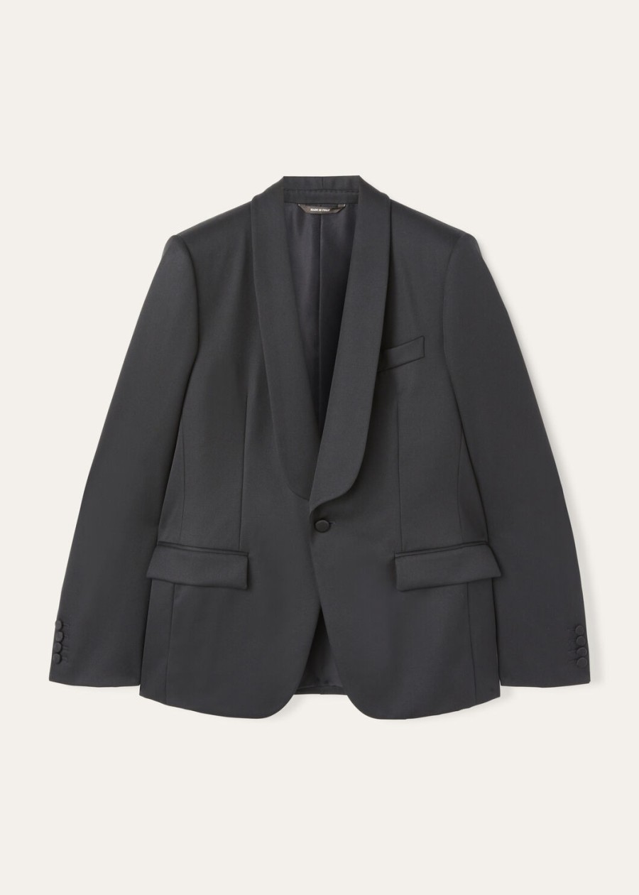 czarny garnitur daniel virgin wool