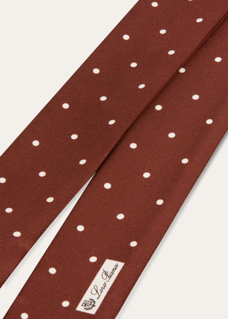 opaska do krawata pois silk deep bordeauxwhite
