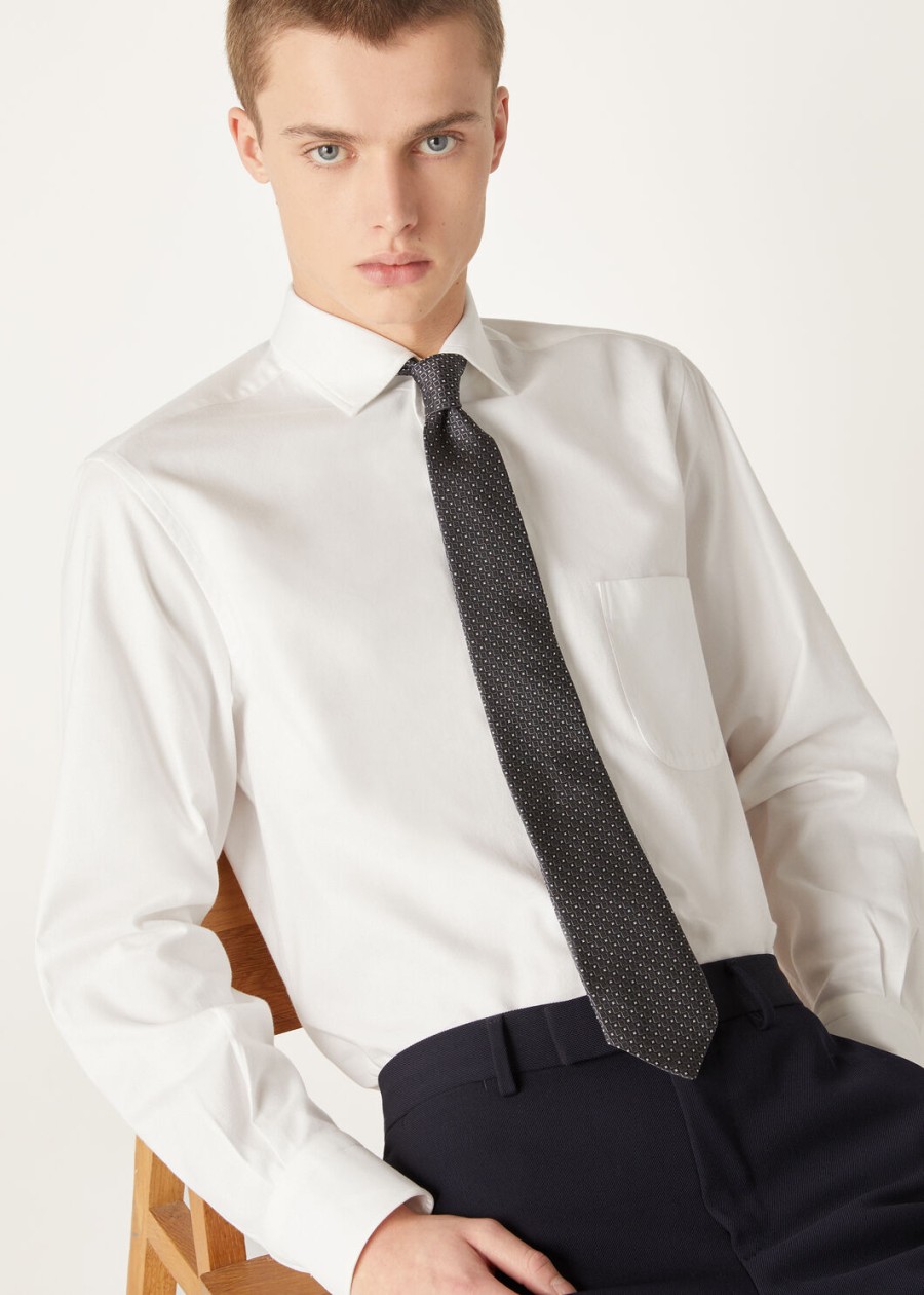 twinkle tie silk grey melange
