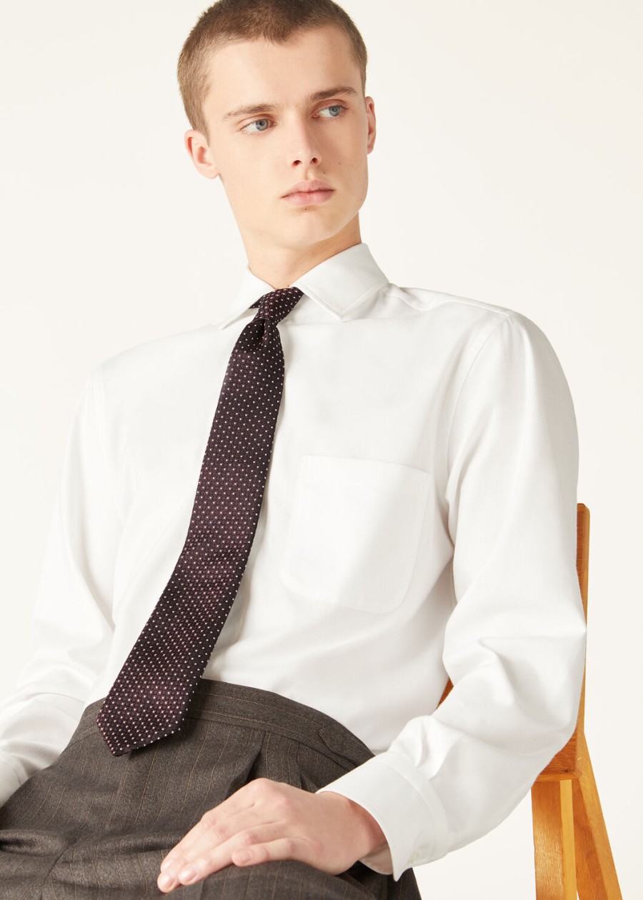 twinkle tie silk purple wine