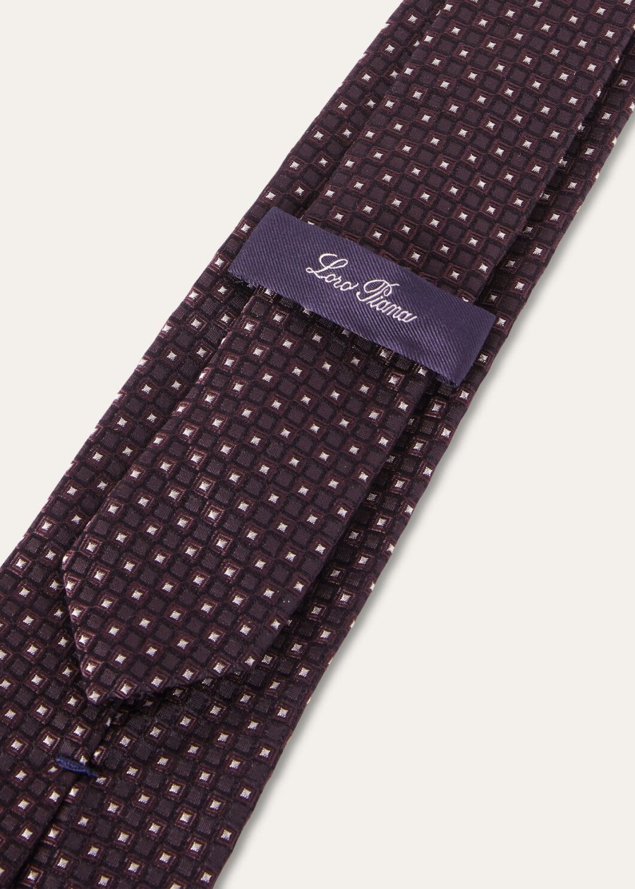 twinkle tie silk purple wine