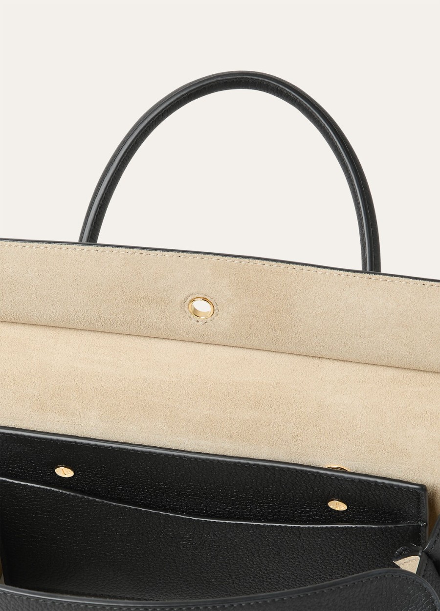 torba loom l25 czarna skóra cielęcasun gold