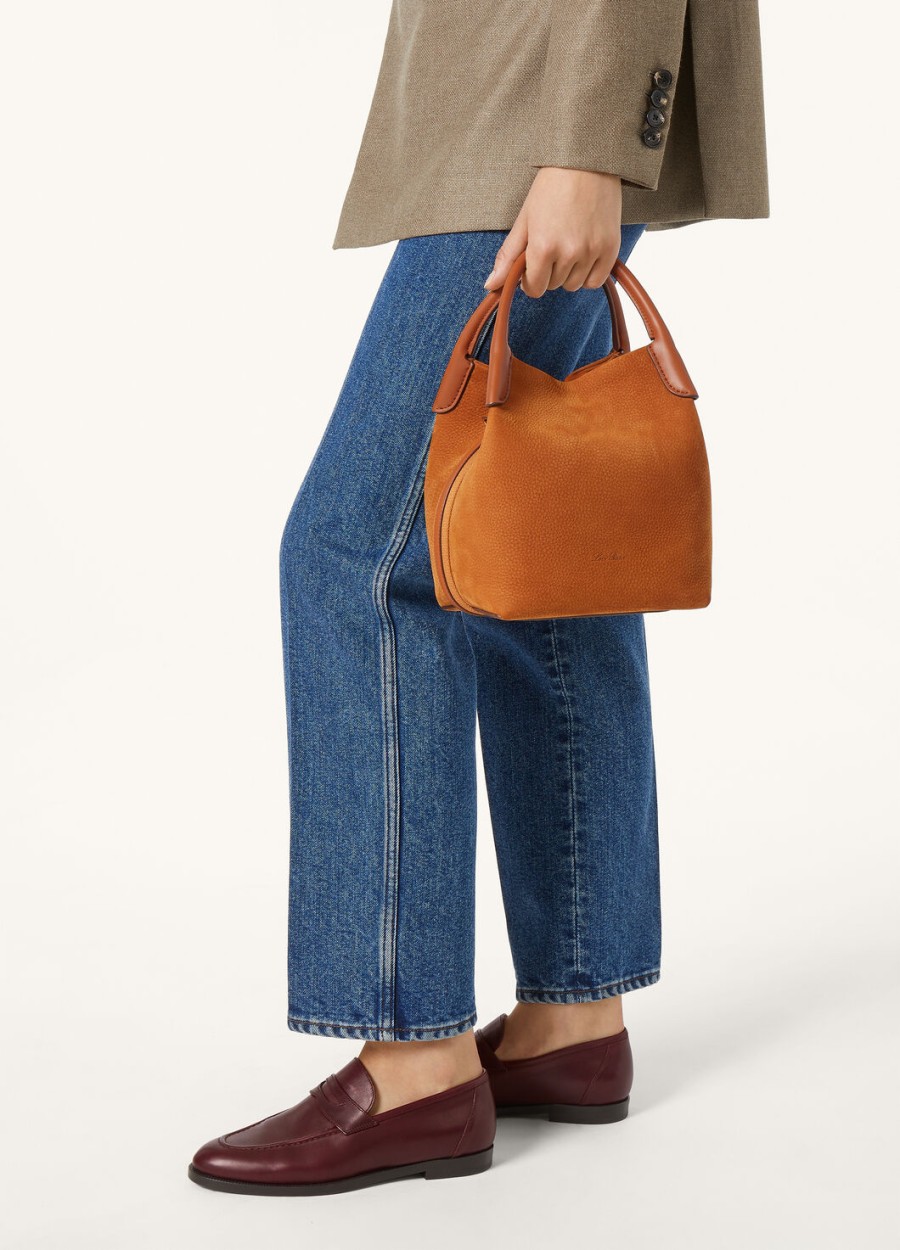 torba mic bale ze skóry cielęcej bon ton brownsun gold