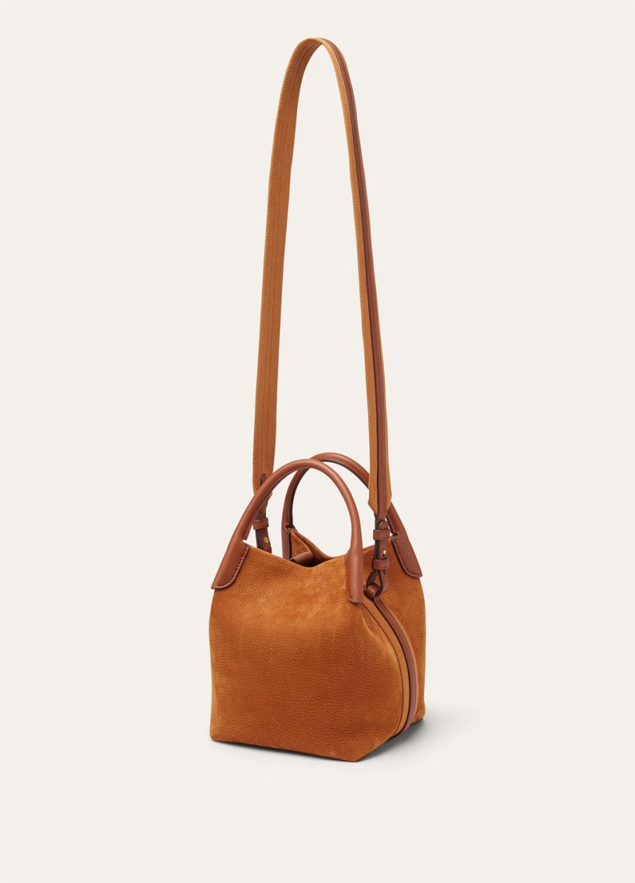 torba mic bale ze skóry cielęcej bon ton brownsun gold