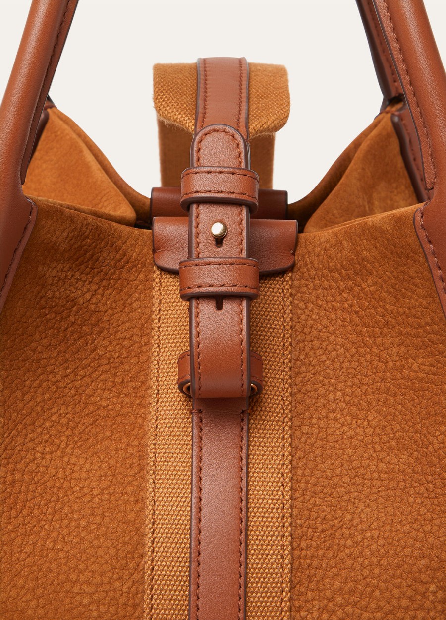 torba mic bale ze skóry cielęcej bon ton brownsun gold
