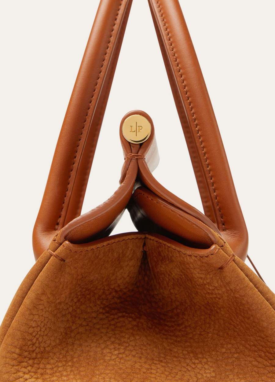 torba loom l25 ze skóry cielęcej bon ton brownsun gold